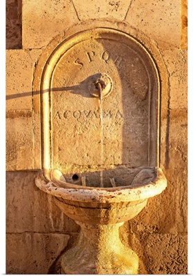 Drinking fountain, Piazza del Campidoglio, Rome, Lazio, Italy, Europe