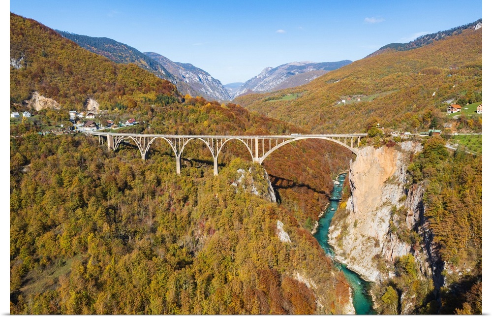 Durdevica Tara Bridge, Over The Tara River, North Montengro