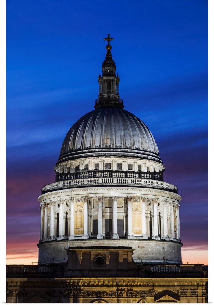England, London, City Of London, St. Pauls Cathedral, The Dome.