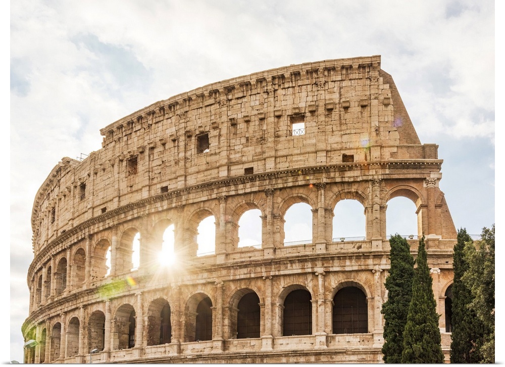 Europe, Italy, Rome. The Colosseum with morning sun.