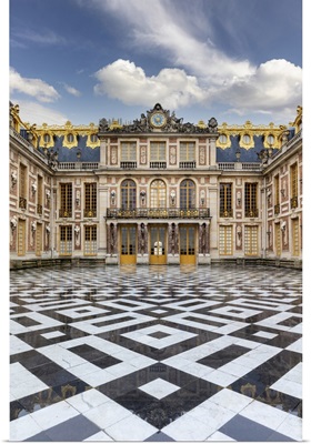 France, Ile-De-France, Yvelines, Versailles, Palace Of Versailles, The Marble Courtyard