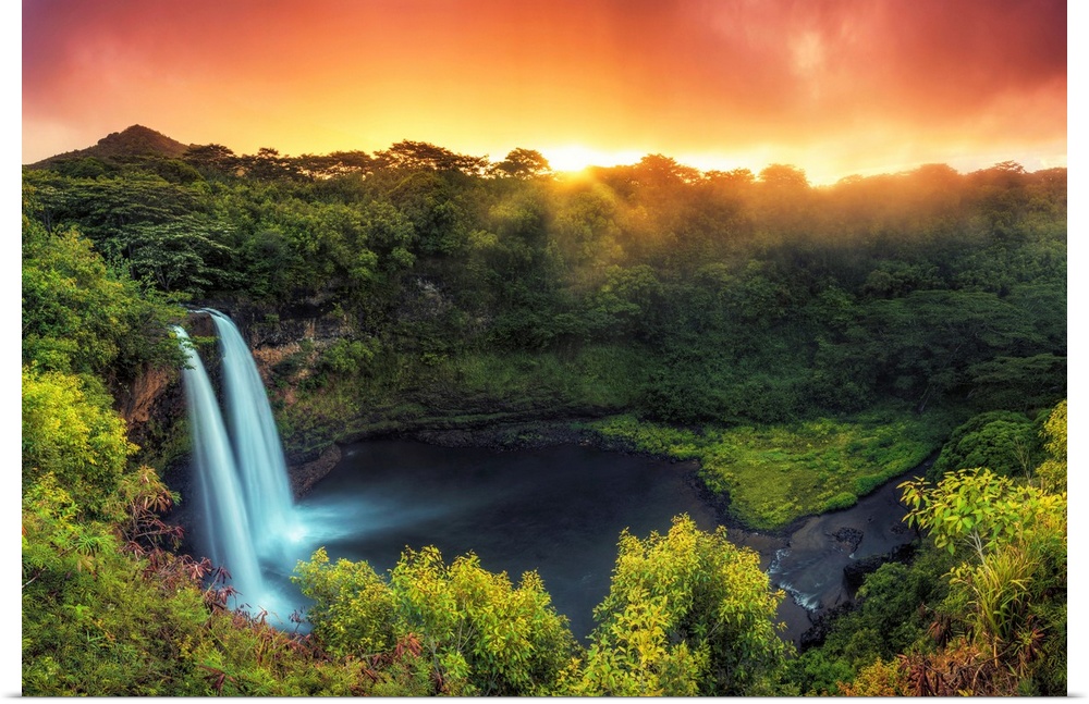 USA, Hawaii, Kauai, Wailua Falls