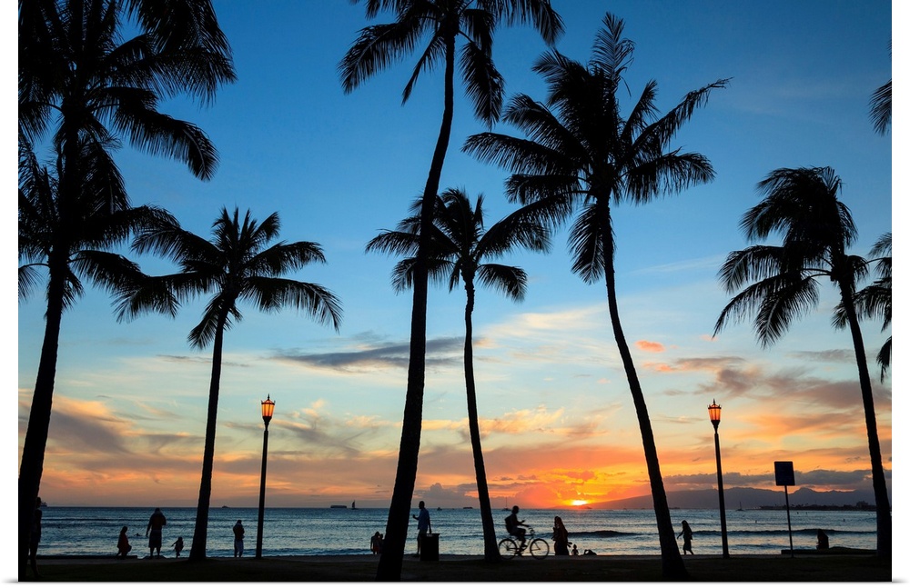 USA, Hawaii, Oahu, Honolulu, Waikiki Beach, Kapiolani Park