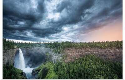Helmcken Falls, Wells Gray Provincial Park, British Columbia, Canada, Stormy Weather