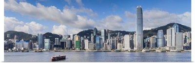Hong Kong Island skyline and Star Ferry, Hong Kong