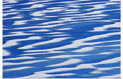 Ice Patterns On Knight Lake, Alberta, Canada