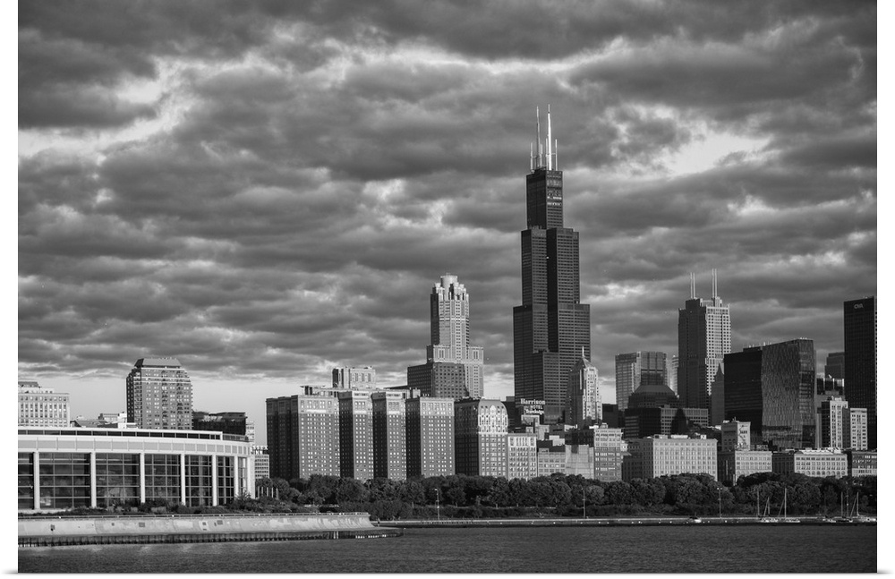 USA, Illinois, Midwest, Cook County, Chicago, Shedd Aquarium and skyline.