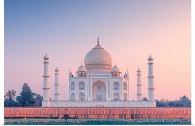 India, Taj Mahal At Sunset
