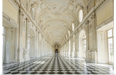 Italy, Piedmont. The Galleria Grande of the Venaria reale