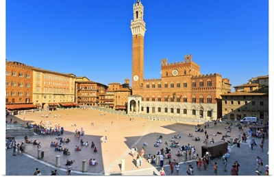 Italy, Tuscany, Siena district, Siena. Piazza del Campo. The Square