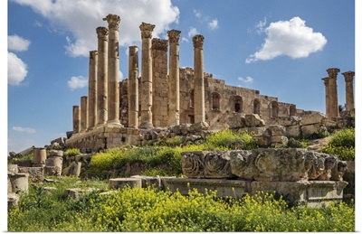 Jordan, The ruins of the Great Temple of Zeus in the ancient Roman city of Jerash
