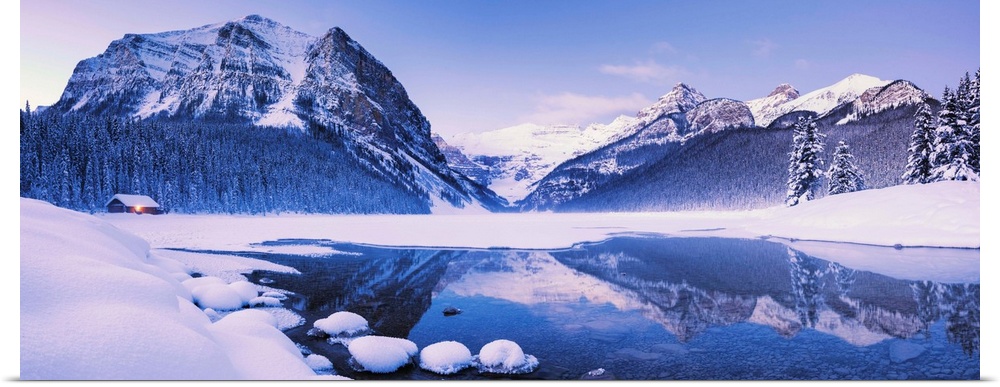 Lake Louise In Winter, Banff National Park, Alberta, Canada