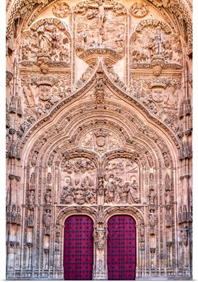 Main Facade Of New Cathedral, Salamanca, Castile And Leon, Spain