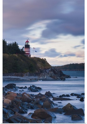 Maine, Lubec, West Quoddy Lighthouse
