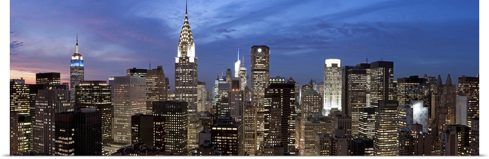Midtown skyline with Chrysler Building and Empire State Building, Manhattan, New York