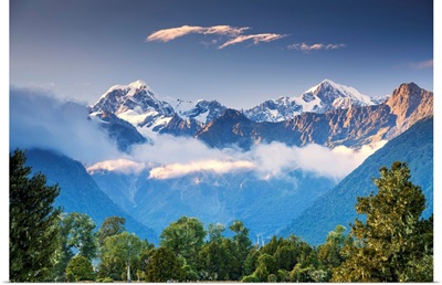 Mt. Cook And Mt. Tasman, New Zealand