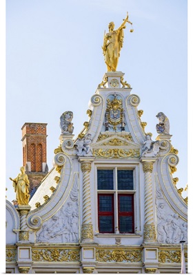 Neoclassical facade of Brugse Vrije on Burg Square