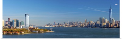 New Jersey, Jersey City, Paulus Hook and New York, Manhattan Skyline