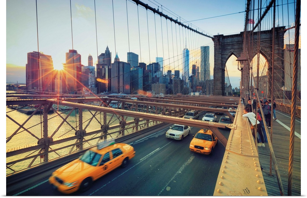 USA, New York, New York City, Brooklyn Bridge.