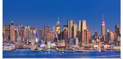 New York City, Manhattan Skyline from New Jersey