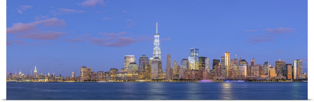 USA, New York, Manhattan, Lower Manhattan and World Trade Center, Freedom Tower.