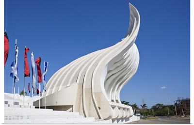 Nicaragua, Managua, Zona Monumental, Acoustic shell, designed by American Glen Howard