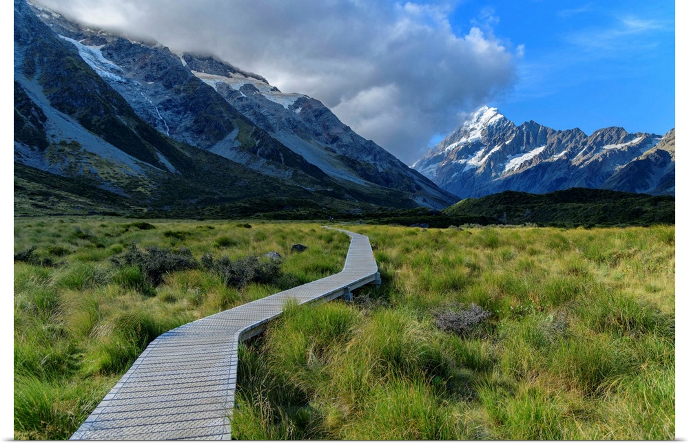 Oceania, New Zealand, Aotearoa, South Island, Otago, Mount Cook National Park, Hooker Valley