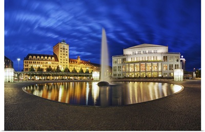 Opera House, Augustus Square, Leipzig, Saxony, Germany