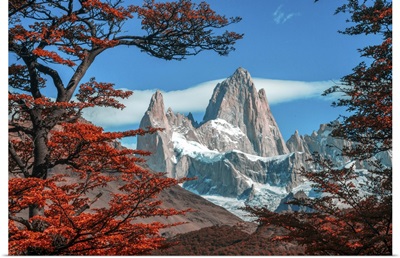 Patagonia, Argentina, El Chalten, Mount Fitz Roy in Los Glaciares National Park