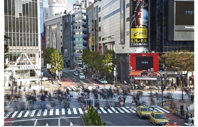 Pedestrian Crossing, Shibuya, Tokyo, Japan