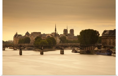 Pont des Arts and River Seine, Paris, France