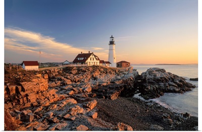 Portland Head Lighthouse, Cape Elizabeth, Maine, Usa