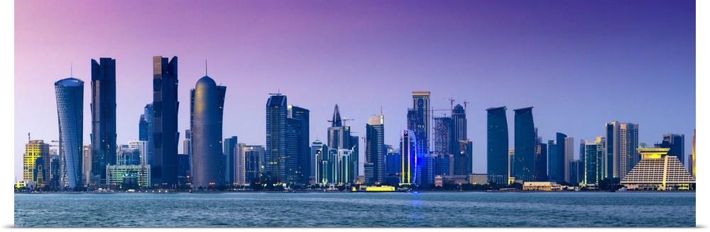 Qatar, Doha, modern skyline