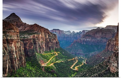 Road To Canyon Overlook Zion National Park, Utah, USA