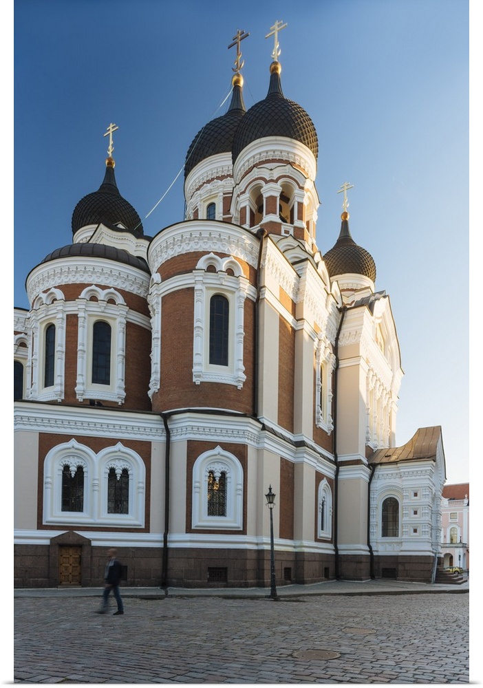 Exterior of Russian Orthodox Alexander Nevsky Cathedral, Toompea, Old Town, Tallinn, Estonia, Europe