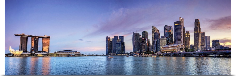 Singapore, Marina and City Skyline