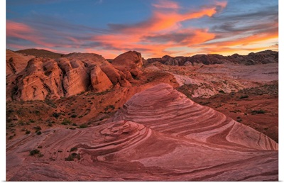 Southwest, Nevada, Valley of Fire, State Park, Fire Wave
