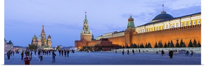 St Basils Cathedral and the Kremlin in Red Square, Moscow, Russia