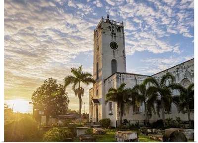 St Peter's Anglican Church At Sunrise, Falmouth, Trelawny Parish, Jamaica