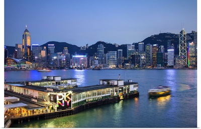 Star Ferry terminal and Hong Kong Island skyline, Hong Kong