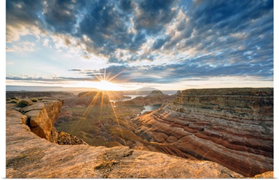 Sunrise At Alstrom Point, Glen Canyon National Recreation Area, Arizona And Utah