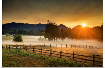 Sunrise Over Sul Duc Valley, Washington, USA