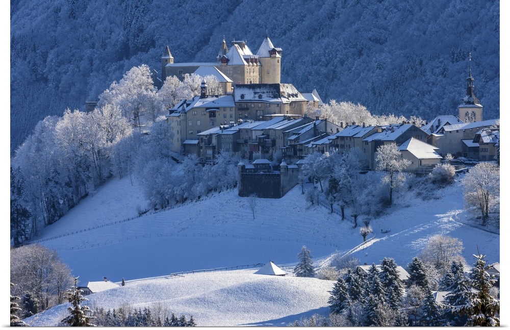 Switzerland, Canton of Fribourg, Gruyeres castle.