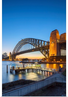 Sydney Harbour Bridge At Sunset, Sydney, New South Wales, Australia
