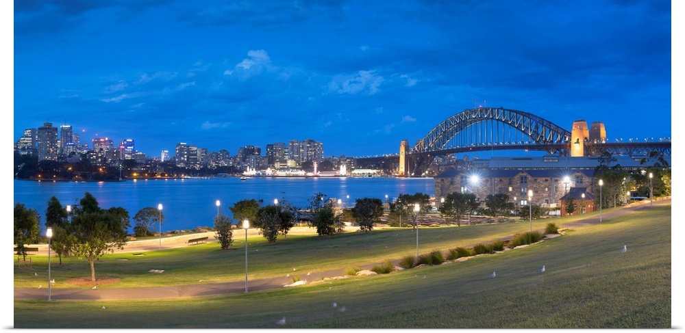 Sydney Harbour Bridge From Barangaroo Reserve, Sydney, New South Wales, Australia