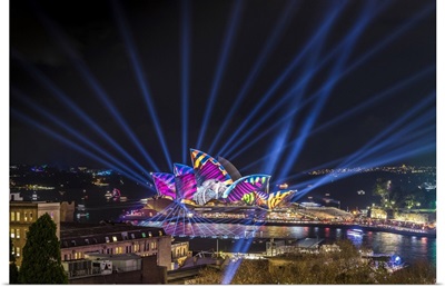 Sydney Opera House Illuminated During Vivid Sydney Festival, Sydney, Australia