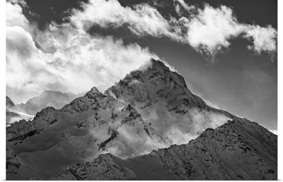 The Grivola Peak During A Windy Day, Gressan Municipality, Aosta Valley, Italy, Europe