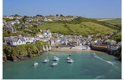 The harbour and picturesque village of Port Isaac situated on the North Cornish coast