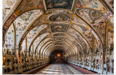 The Renaissance style Antiquarium Hall, Munich, Bavaria, Germany
