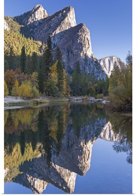 The Three Brothers mountains, Yosemite Valley, California